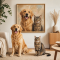 Tierporträt Duo – Poster & Leinwand