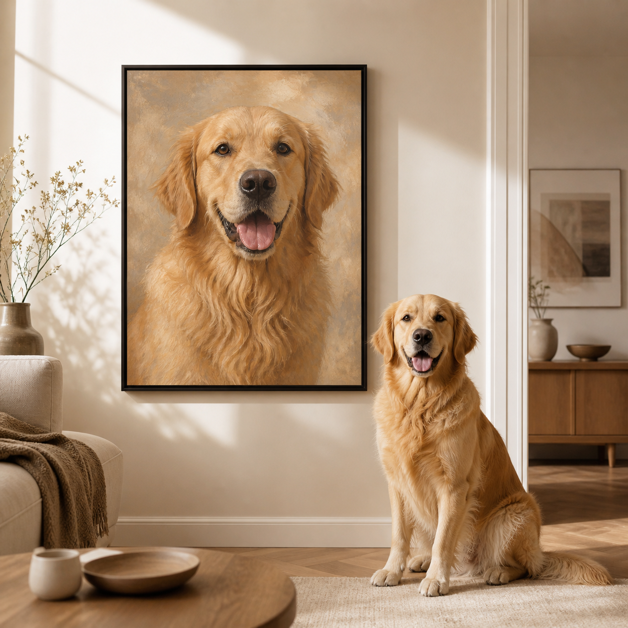 Personalisiertes Tierporträt – Poster & Leinwand